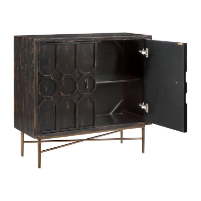 Madison Park Eddy Living Room Collection Storage Accent Cabinet