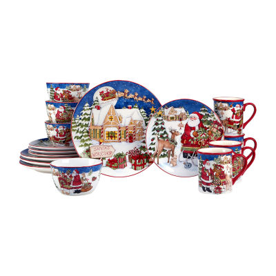 Certified International Santa's Workshop 16-pc. Dinnerware Set