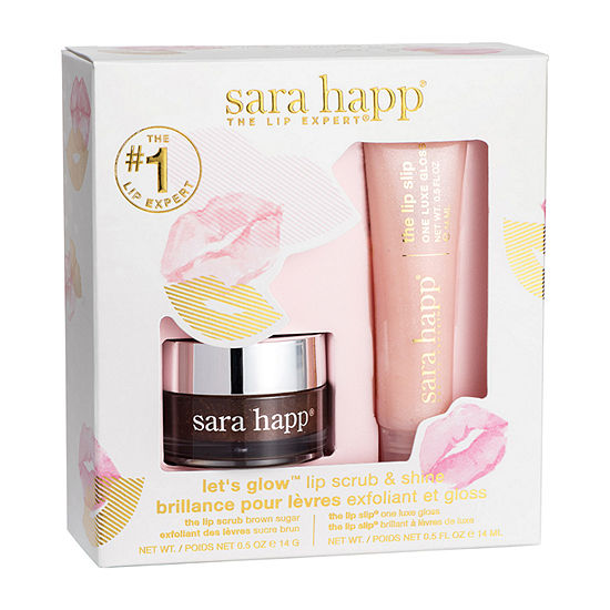 Sara Happ Lets Glow Lip Scrub And Shine Kit
