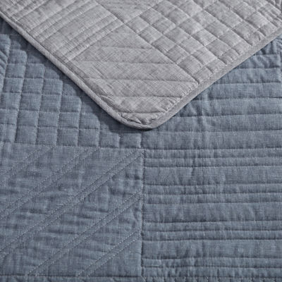 Eddie Bauer Hidden Lake Plaid Reversible Quilt Set