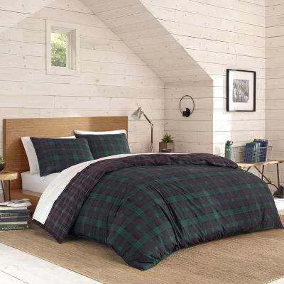 Eddie Bauer Woodland Tartan Midweight Comforter Set