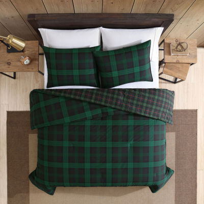 Eddie Bauer Woodland Tartan Midweight Comforter Set