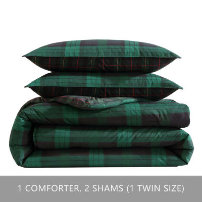 Eddie Bauer Woodland Tartan Midweight Comforter Set