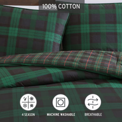 Eddie Bauer Woodland Tartan Duvet Cover Set