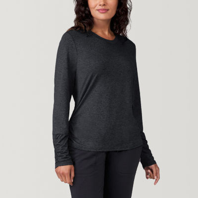 Free Country Womens Crew Neck Long Sleeve T-Shirt