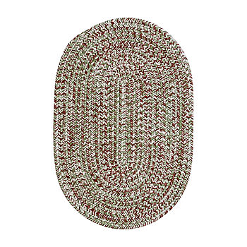 Colonial Mills Christmas Tweed Reversible Indoor Outdoor Oval Accent Rug,  Color: Green Red White - JCPenney