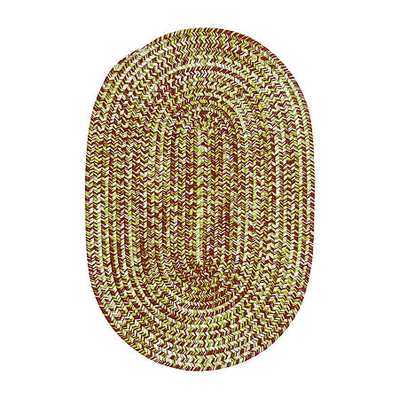 Colonial Mills Holiday Vibes Tweed Reversible Indoor Outdoor Oval Accent Rug, One Size, Green