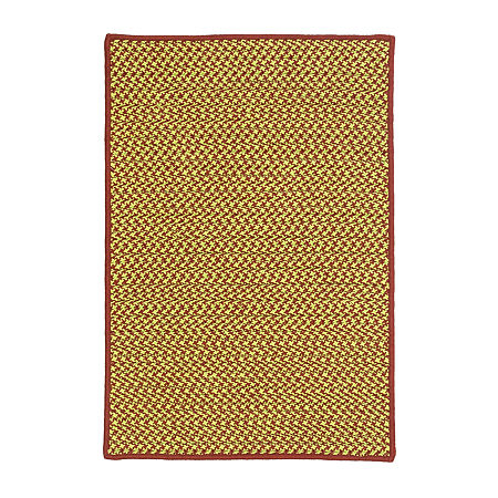 Colonial Mills Holiday Vibes Houndstooth Reversible Indoor Outdoor Rectangular Accent Rug, One Size, Red