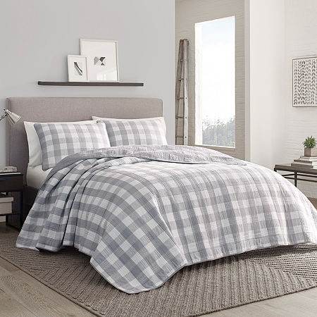 Eddie Bauer Lakehouse Quilt Set, One Size, Gray