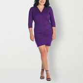 Jcpenney plus size dresses purple sale