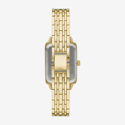 Geneva Womens Crystal Accent Gold Tone Bracelet Watch Fmdjm300