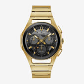 Bulova Mens Gold Tone Stainless Steel Bracelet Watch 98b429 JCPenney