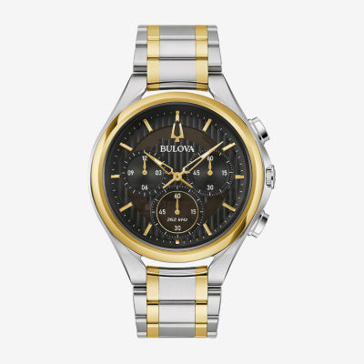 Diamond Accent Bulova Men's Stainless Steel Bracelet Watch