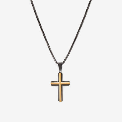 Stainless Steel Cross 4-pc. Jewelry Set