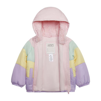 Baby Coat Carter's Baby Girls' Puffer Jacket Sherpa-Lined Winter