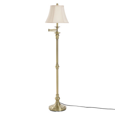 Stylecraft 14 W Antique Brass Floor Lamp