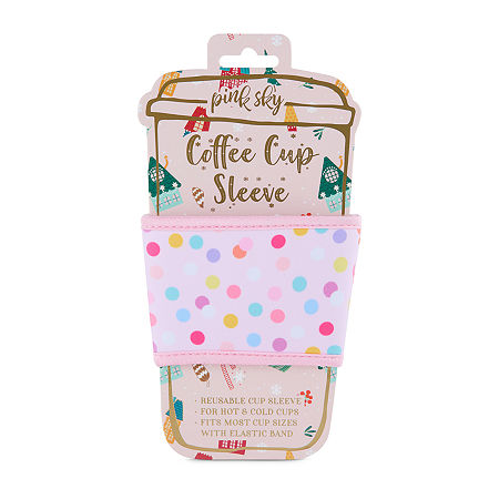 Pink Sky Neoprene Coffee Sleeve Gift, One Size, Multiple Colors