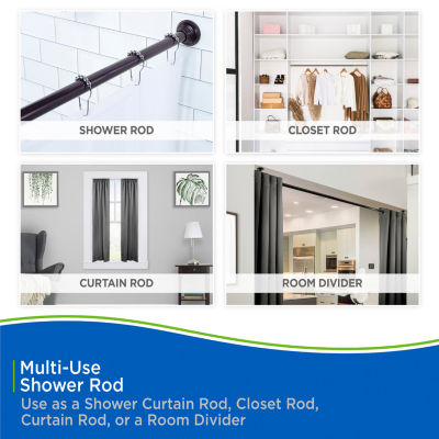 Kenney Shower Rods Rust Resistant Adjustable Curtain Rod