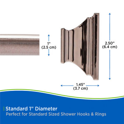 Kenney Shower Rods Rust Resistant Adjustable Shower Curtain Rod