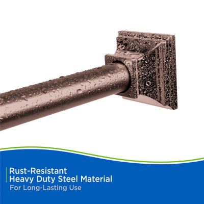 Kenney Shower Rods Rust Resistant Adjustable Shower Curtain Rod