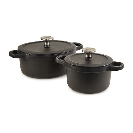 BergHOFF Leo Graphite 4-pc. Cast Iron Cookware Set, One Size, Black