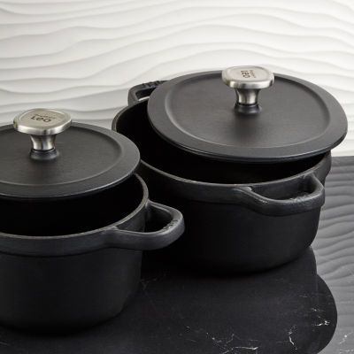 BergHOFF Leo Graphite 4-pc. Cast Iron Cookware Set, Color: Black