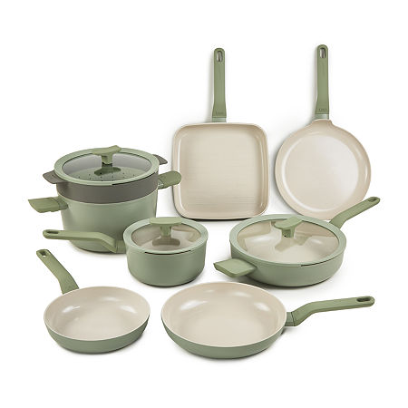 BergHOFF Leo Balance Non-Stick Aluminum 11-pc. Cookware Set, One Size, Green