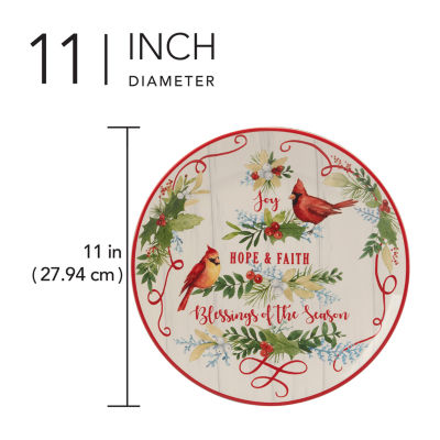 Certified International Santa'S Secret 4-pc. Dishwasher Safe Earthenware Dinner Plate