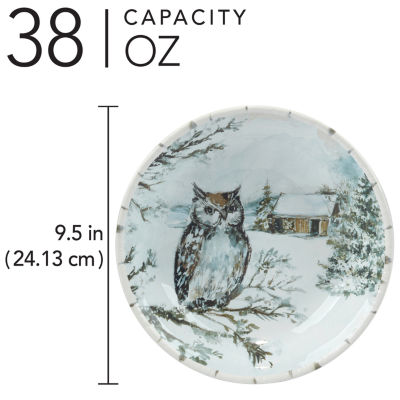 Certified International Winter's Frost 4-pc. Earthenware Soup Bowl