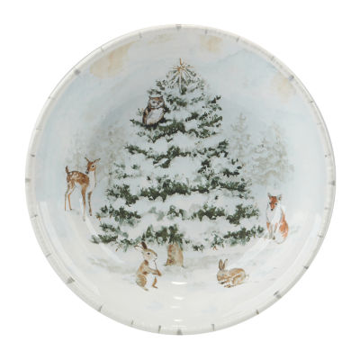 Certified International Snowman Greetings Serving Bowl