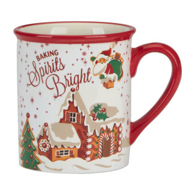 Certified International Santa Retro Christmas 4-pc. Coffee Mug