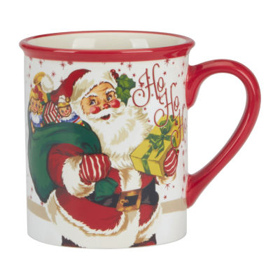 Certified International Santa Retro Christmas 4-pc. Coffee Mug