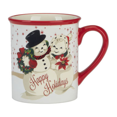 Certified International Santa Retro Christmas 4-pc. Coffee Mug