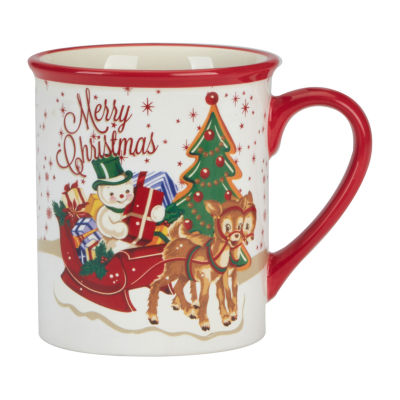 Certified International Santa Retro Christmas 4-pc. Coffee Mug