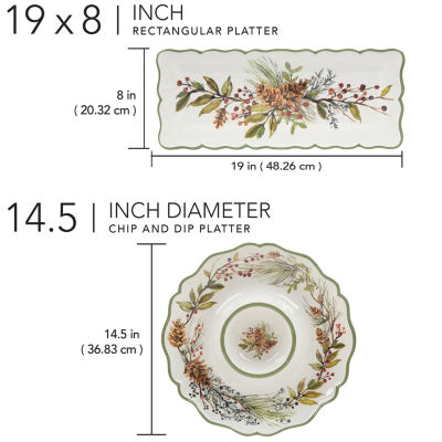 Certified International 2-pc. Melamine Chip + Dip Set