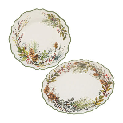 Certified International Winter's Forest Melamine Serving Platter