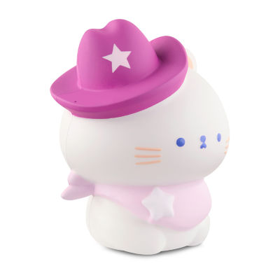 Pink Sky 6.5in. Cowboy Cat Squishy Toy