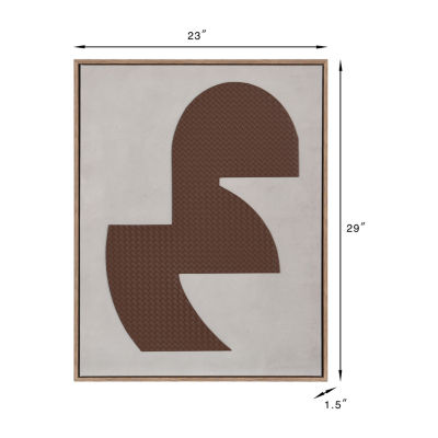 Stylecraft Abstract Leather Ii Mixed Media Canvas Art