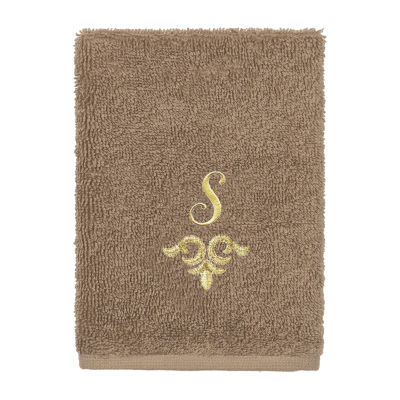 Linum Home Textiles Monica Gold 2-pc. Embellished Washcloth