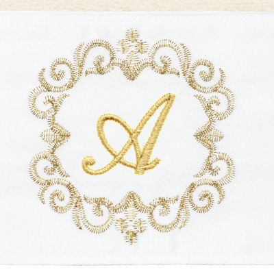 Linum Home Textiles Monica Gold 2-pc. Embellished Hand Towel