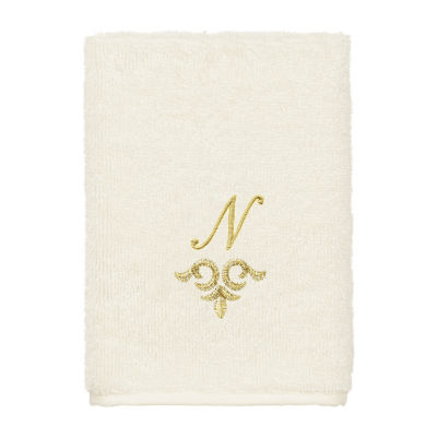 Linum Home Textiles Monica Gold 2-pc. Embellished Washcloth