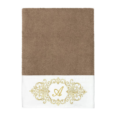 Linum Home Textiles Monica Gold Embellished 2-pc. Bath Towel Set