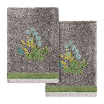Linum Home Textiles Botanica 2-pc. Embellished Hand Towel