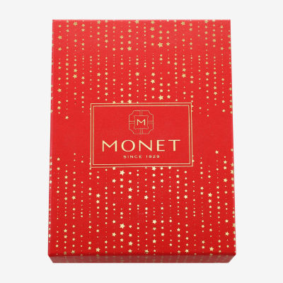 Monet Jewelry Gold Tone American Flag Christmas Ornament