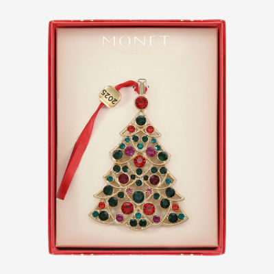 Monet Jewelry Gold Tone Christmas Tree Christmas Ornament