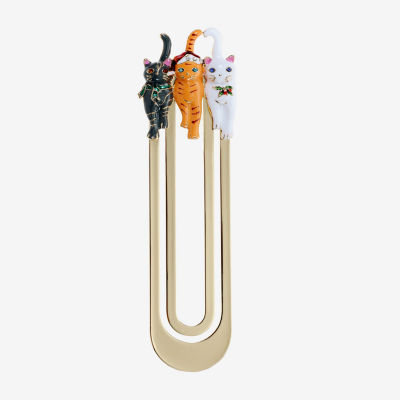 Monet Jewelry Gold Tone Cat Trio Bookmark