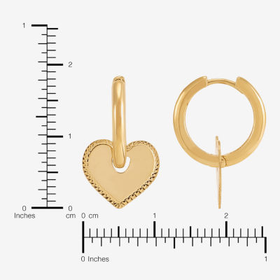 Gold Addiction Womens 10K Gold Hoop Earrings