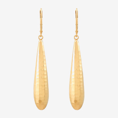 Made in Italy Womens 14K Gold Drop Earrings
