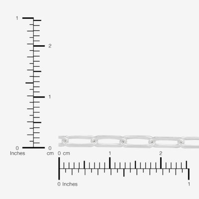 Made in Italy Womens Sterling Silver 18 Inch Link Chain Necklace