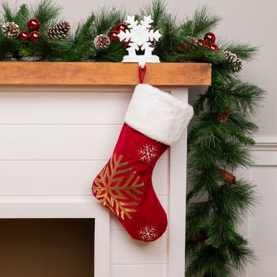 Northlight 20" Reindeer And Snowflake Sequin Christmas Stocking